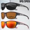 Classic Wrap Around Sunglasses for Men Women UV Protection Outdoor Sports Fishing Driving Travel