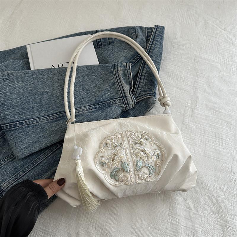 New Chinese Style Crossbody Bag With Soft Pu And Seam Details For Summer Fashion