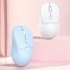 Ergonomic Dual-Mode Wireless Mouse: 2.4G Bluetooth, Rechargeable, Silent for Office & Laptop Use