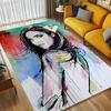 Abstract Portrait Living Room Nonslip Area Rug Soft Carpet For Bedroom Game Playroom Sofa Office Home Decor Doormat Christmas Gift C9301998