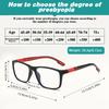 6PCS Sporty Ultra-Light TR90 Sports Reading Glasses Fashion Anti-Blue Light Reading Glasses Sports Frames Unisex Men Women