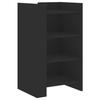 VidaXL Buffet noir 45x35x75 cm bois d’ingénierie, armoire, armoire latérale, armoire de rangement, armoire, placard, buffet 848382