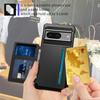 For Google Pixel 8 Card Bag Phone Case PU Leather+TPU Cover Support Magnetic Car Mount