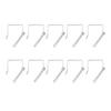 10PCS 70mm Trailer Coupler Pin Silver Galvanized Iron Quick Latching Square Safety Heavy Duty Locking Pin For Mowers