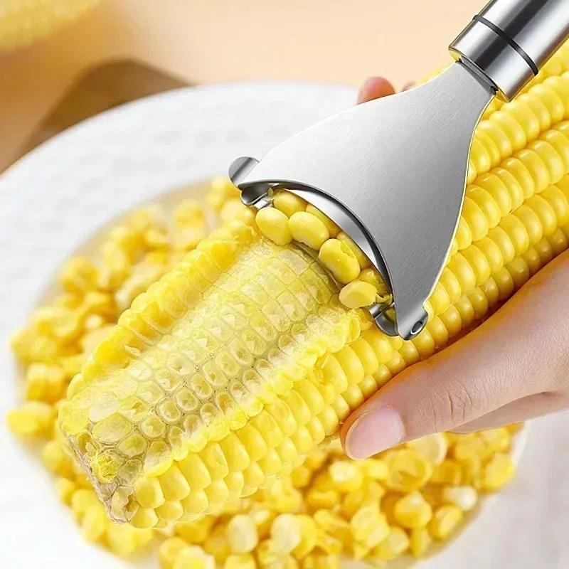 Portable Stainless Steel Corn Thresher Peeling Kitchen Tool, Convenient To Use for Home Kitchen Tools, and A Family Assistant