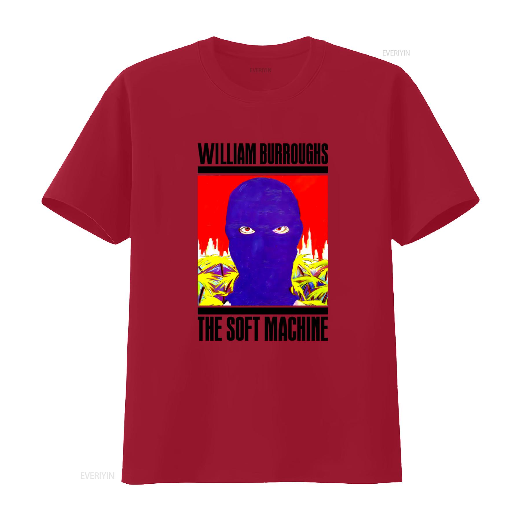 William Burroughs The Soft Machine T shirt for Long Sleeve Throbbing Design vintage Washed Top For Everyday Wear Casual graphic S