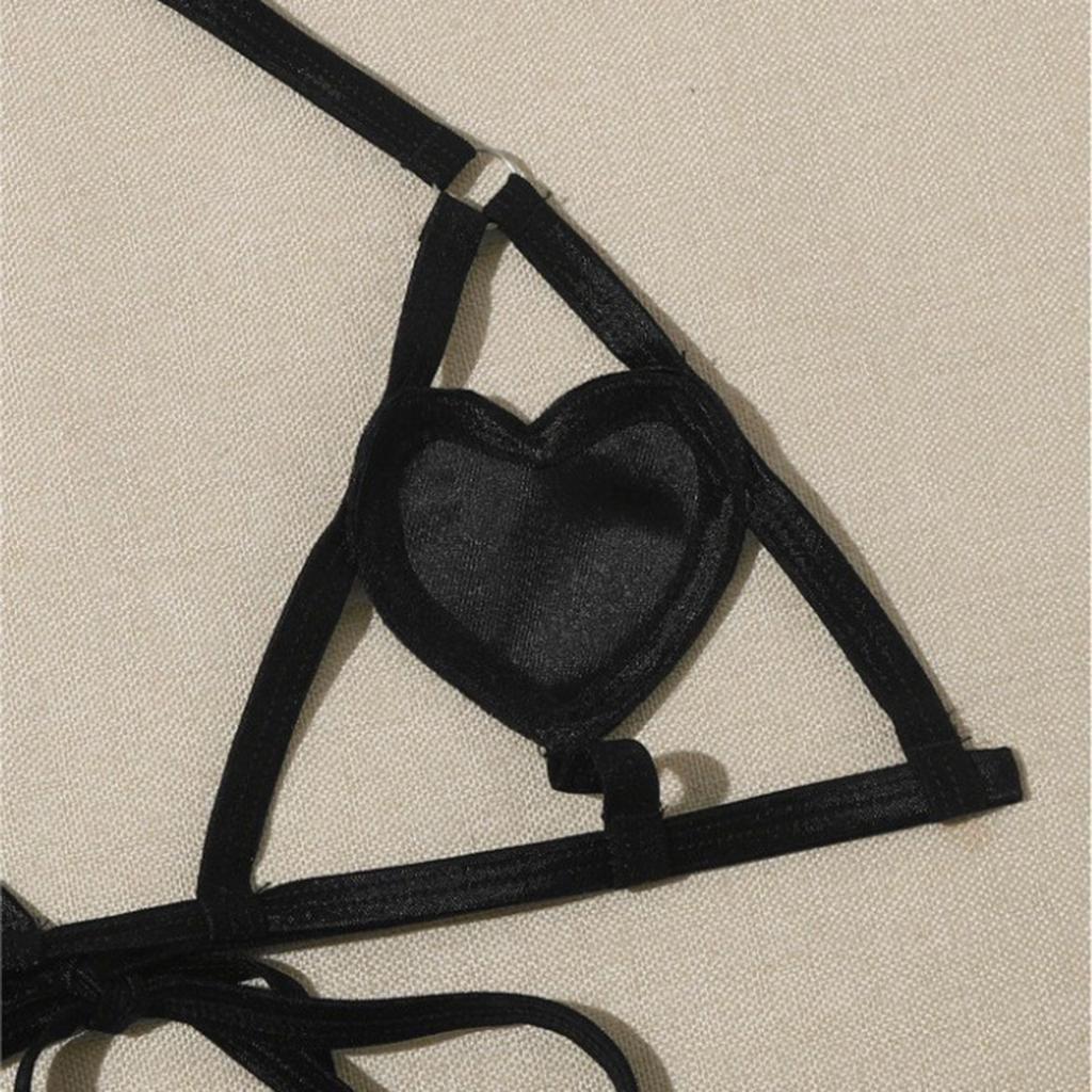 Kadın Moda Seksi İki Parçalı Takım Elbise Düz Renk Kablosuz Sutyen Seksi İç Giyim Külot