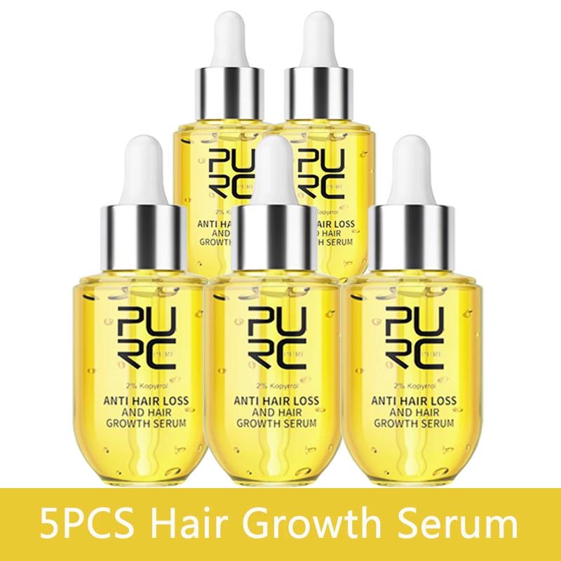 PURC Hair Growth Serum with Ginger & Polygonum Multiflorum, Hair Loss Treatment for Men Women, Scalp Care Health