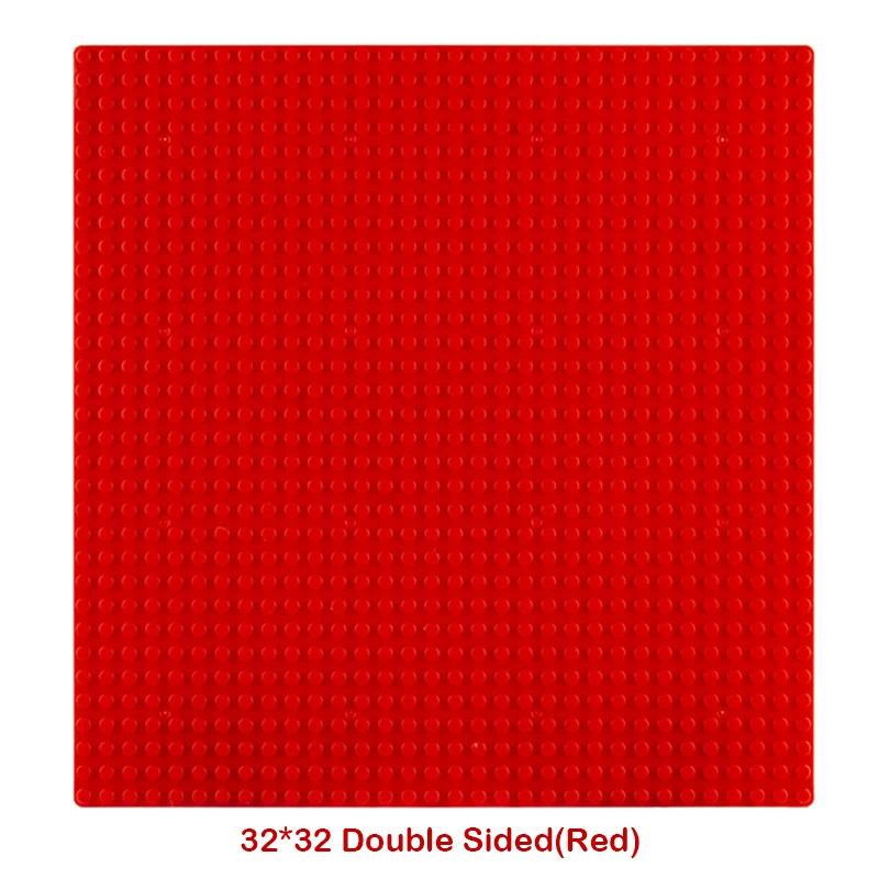 Double Sided 32X32 Dots Baseplate For Construction Brick 16X16 City Timeless Block Plates Diy Plastic Small Block Assembly Part Plaything