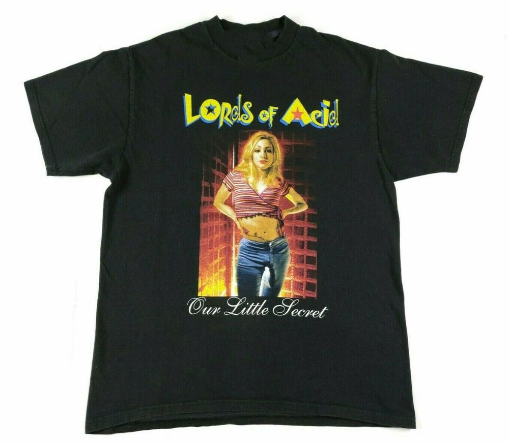 

VTG 1997 Lords of Acid Our Little Secret Album Concert Black All Size Shirt FA23 Unisex T-Shirt L