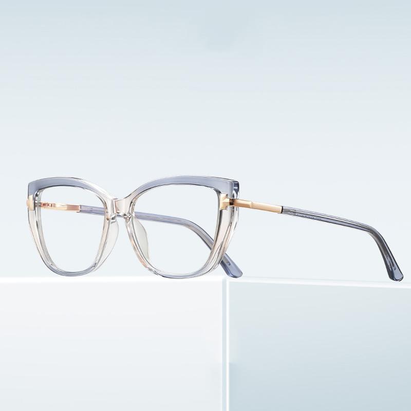TR90 Anti Blue Light Reading Glasses Fashion Gradient Designer Eyewear Spring Legs Frame +1.5 +0.75