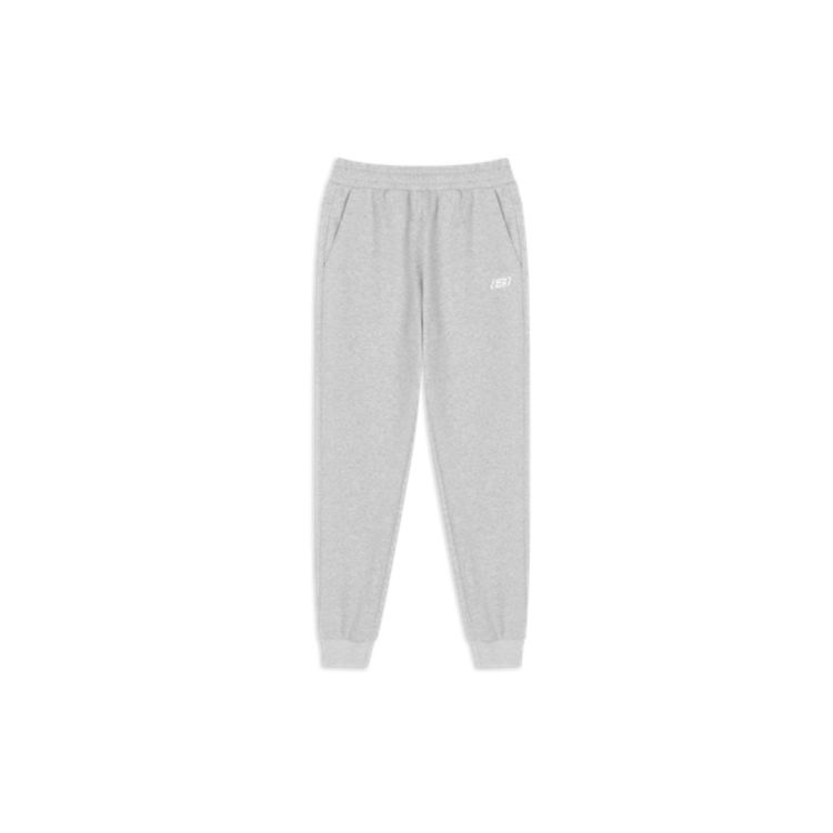 Skechers Knitted Ribbed Cuffed Sports Pants Men bottoms Gray L220M195-004F XL