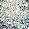 Flatback Crystal Glass Rhinestones Mix Size 14400pcs Non-Hot Fix Bulk Rhinestones for Nail Art Cup Garment Decoration