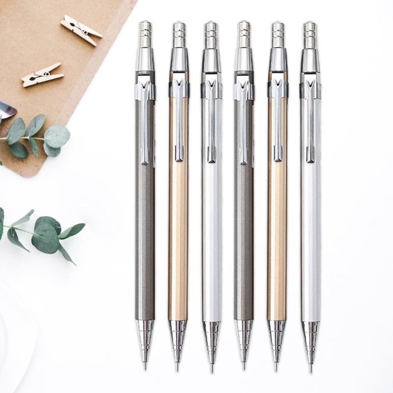 6 Stück Druckbleistift Set 0,5 mm Skizzenstifte Metall Automatikstifte Zeichenstifte zum Schreiben Zeichnen