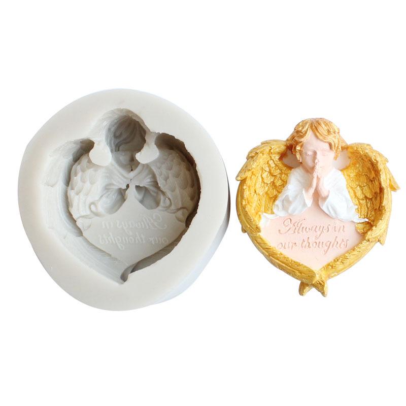 3D DIY Silicone Fondant Cake Cupid Little Angel Molds Cake Decoration Tools Chocolate Mold Candy Clay Mould
