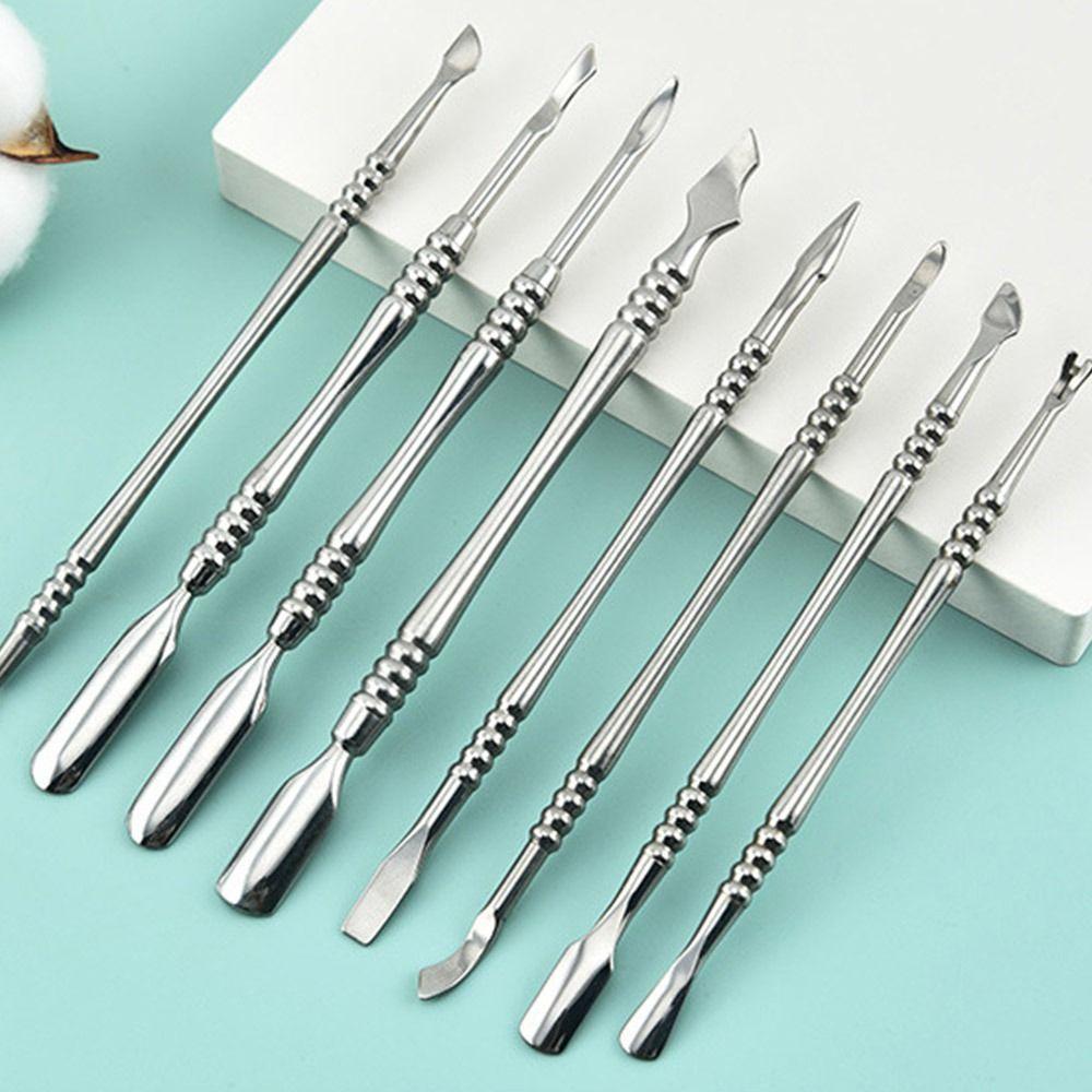 

Remove Nail Polish Glue Steel Push Dead Skin Remover Nail Art Tool Women Style4