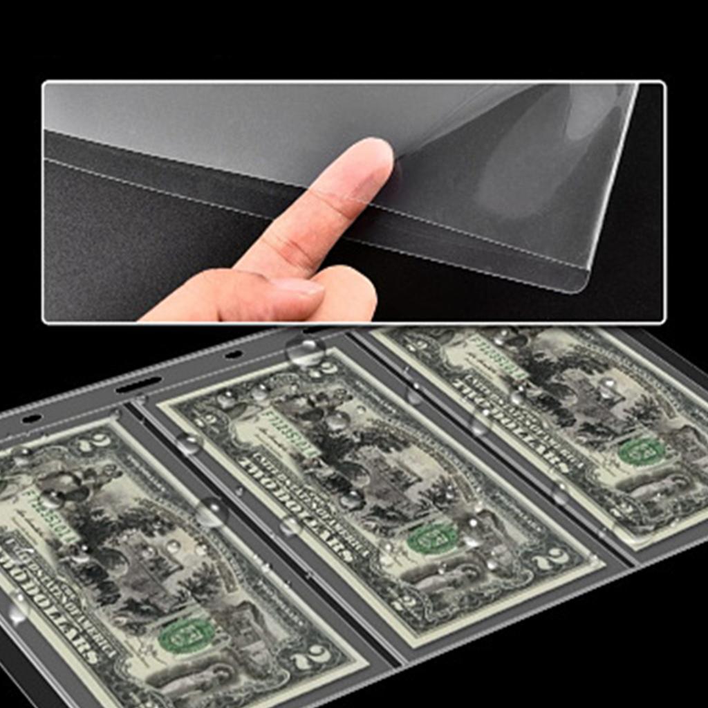 Album na monety z 20 stronami, pojemny futerał z 200 kieszonkami na monety, 30 kieszonek na banknoty, monety groszowe, ćwierćdolarówki, znaczki