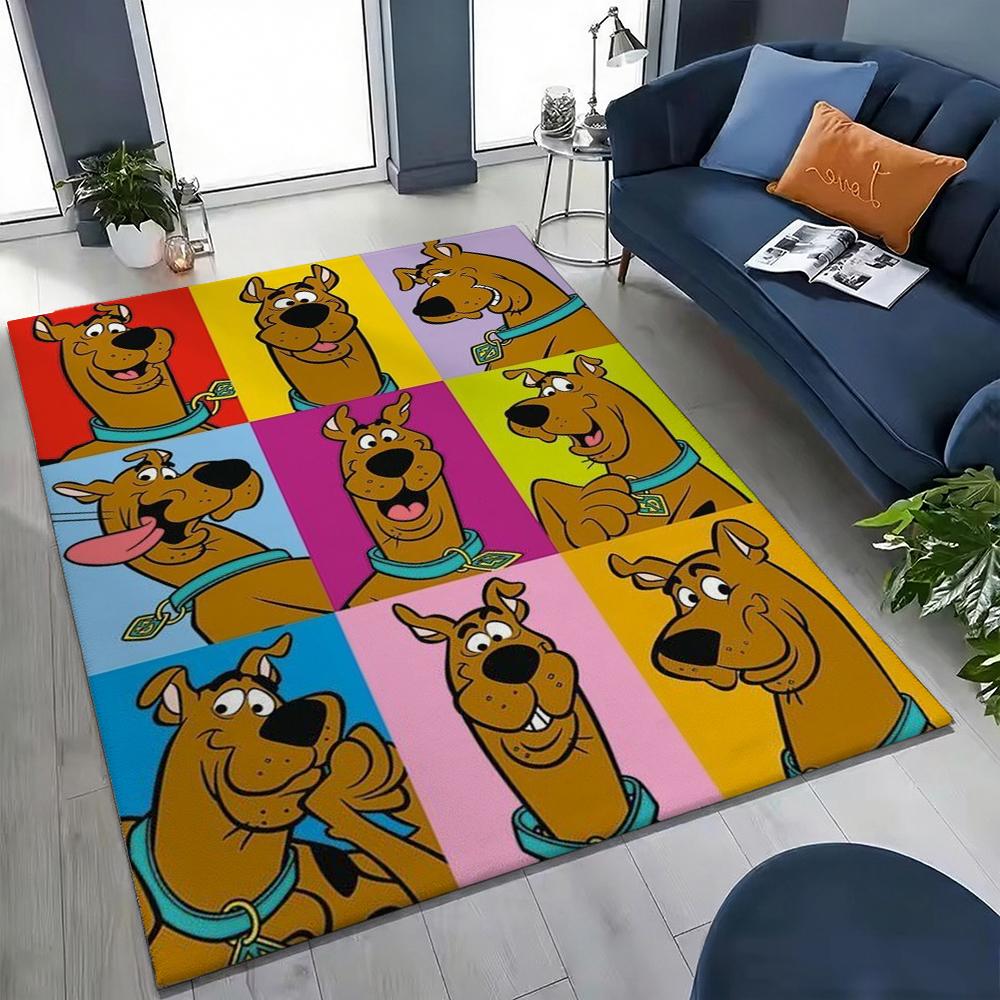 Scoobydoo Mystery Inc Gang Adventure Indoor Rug Nonslip Easyclean Carpet For Living Room Bedroom Hallway Home Decor Birthday Gift