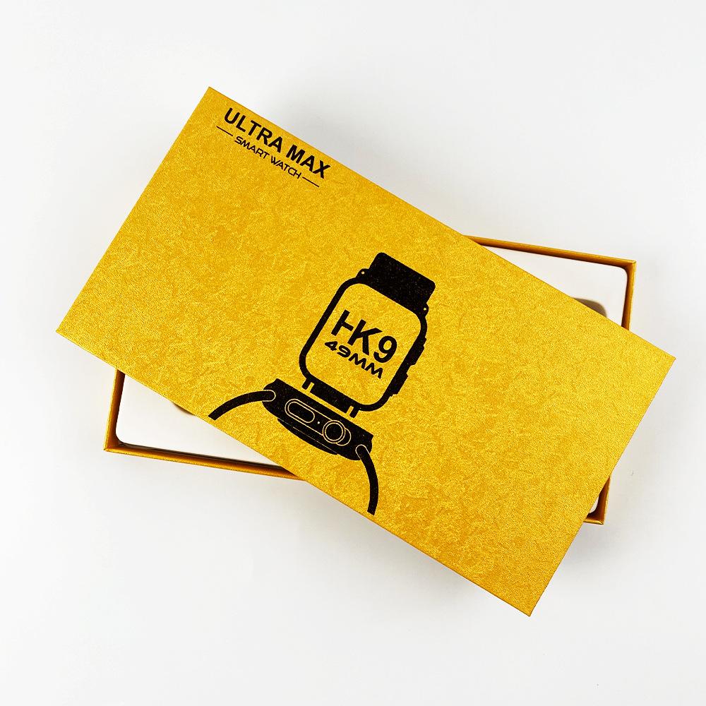 

New Fashion HK9 Ultra MAX Smart Watch 49mm Business Gold Watch Bluetooth Heart Rate Information Push