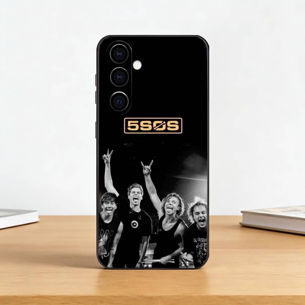 5 Seconds Of Summers 5SOS Phone Case For Samsung Galaxy A73,A72,A71,A70,A53,A52,A51,Others Soft Black Cover