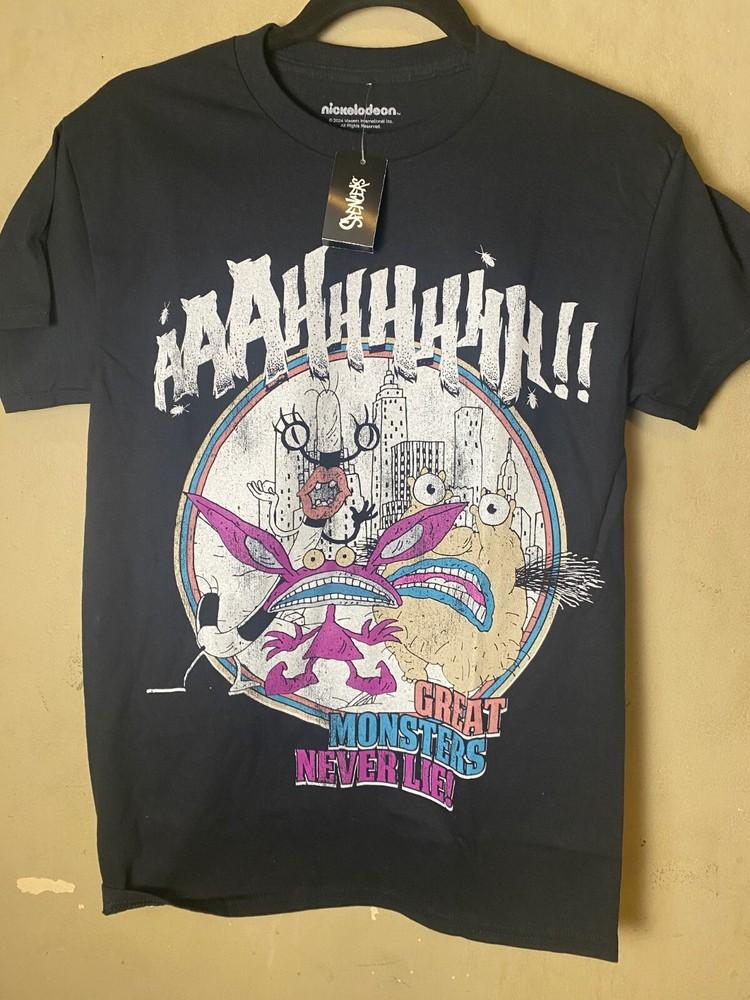 NICKELODEON Aaahh!!! Real Monsters 90 s Graphic Tee-NWT Unisex T-Shirt XXXXL