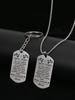 Stainless Steel Keychain and Necklace, Gift for Daughter, Carved Badge, Ideal Gift for Men, Couples, Boyfriend, Family & Friends