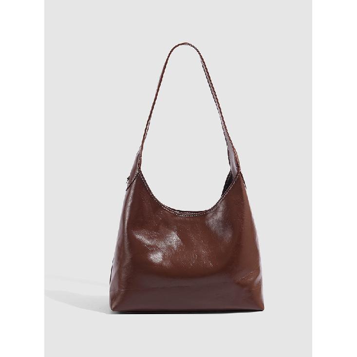 This Year's Popular Fashion Korean-style Retro Commuter Textured Shoulder Bag for Women 2025 New Underarm Tote Bag Trendy