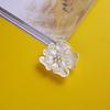 Fashion Camellia Flower Brooch Classic Scarf Pin Elegant Clothing Accessory with Pearl Detail Suitable for Various Outfits and Occasions