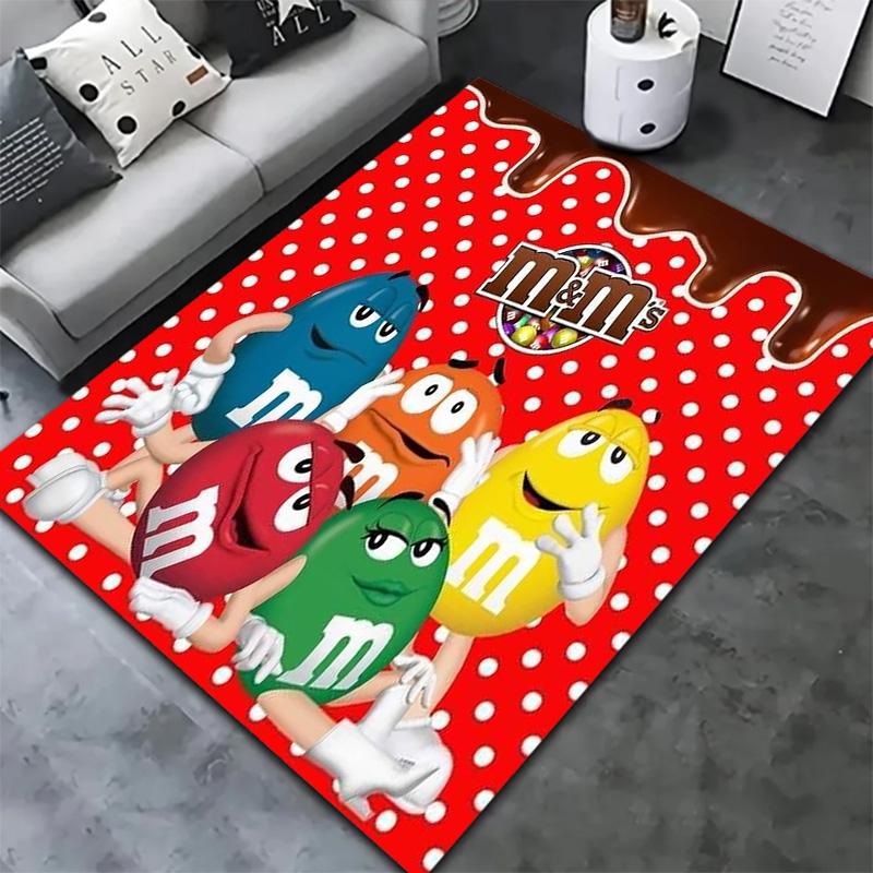 M&M's Carpet Rug for Living Room Bedroom Home Sofa Decoration,Kids Play Non-slip Floor Mat