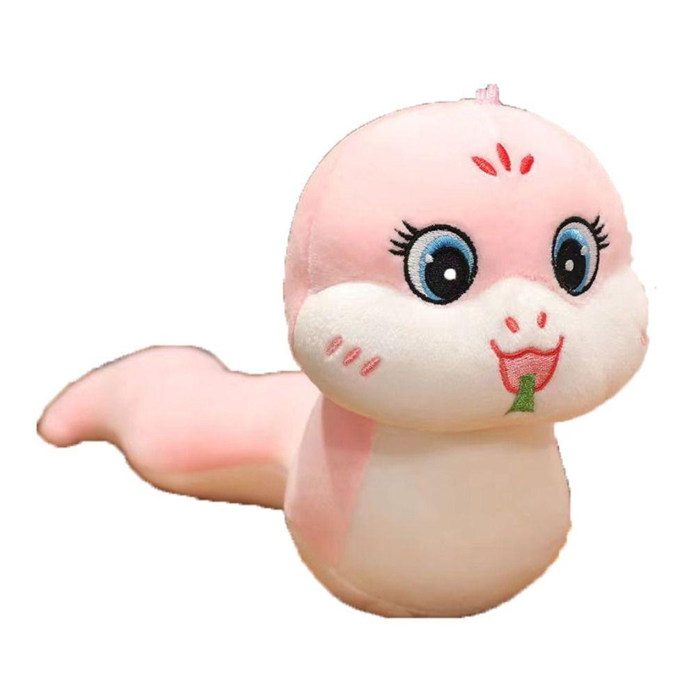 Big Eyes Snake Year Mascot Toy Long Tail Lucky Snake Doll Plushies Birthday Gifts