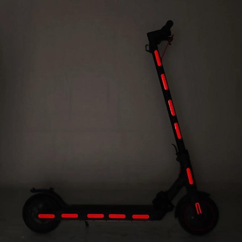 Night Safety Reflective Warning Stickers – Fit Ninebot G30, Xiaomi M365/Pro Scooter Body & Wheel Hub