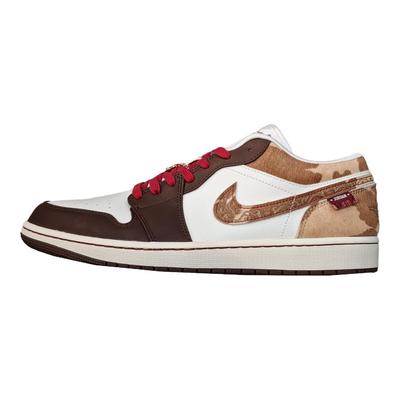 Air 1 Low SE Rok Konia Męskie Sneakersy Brązowe Sail Sail-Light-Chocolate-Hemp IQ5321-121