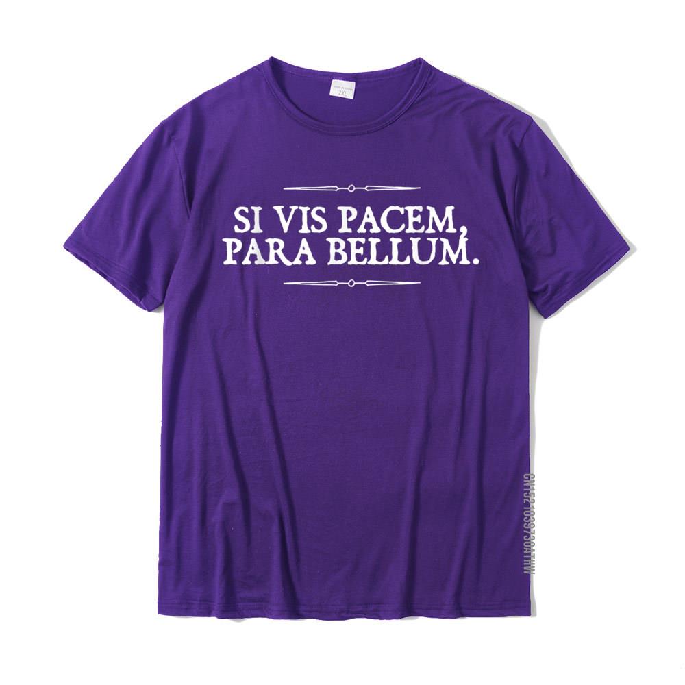 Si Vis Pacem Para Bellum Wenn du Frieden willst, bereite dich auf den Krieg vor Lässige T-Shirts T-Shirt für Männer Rife Baumwolle Individuelles T-Shirt