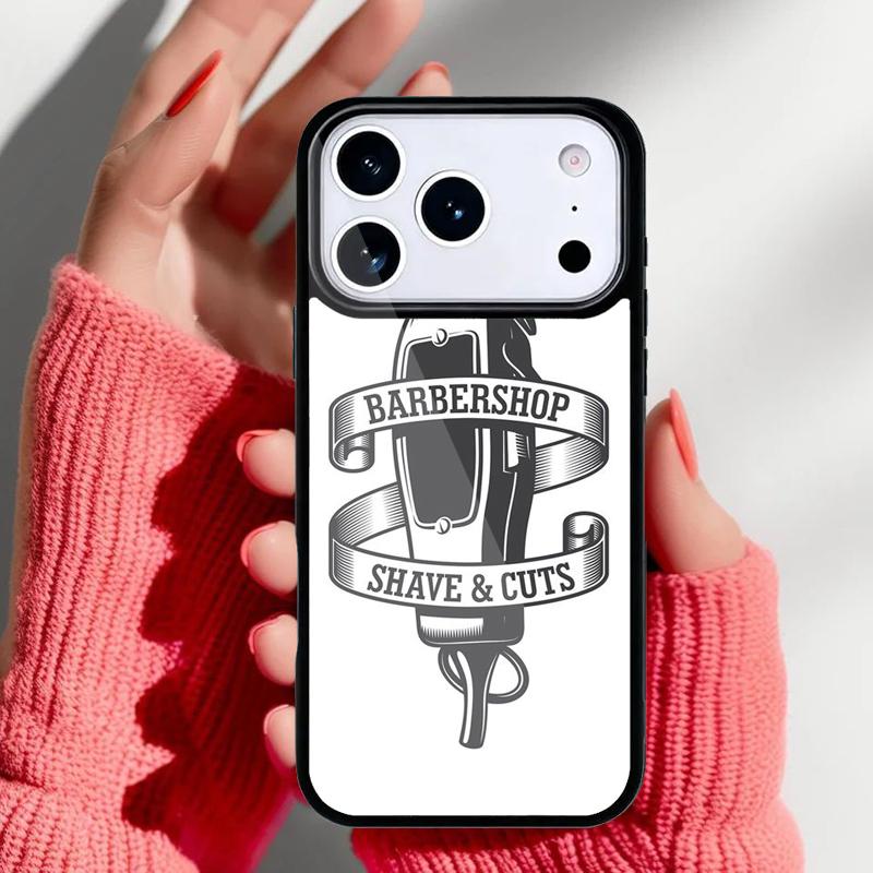 Barber Scissors Hairstylist Salon Phone Case for iPhone 17 16 15 14 13 Pro Max Back Cover for 12 11 Pro Coque