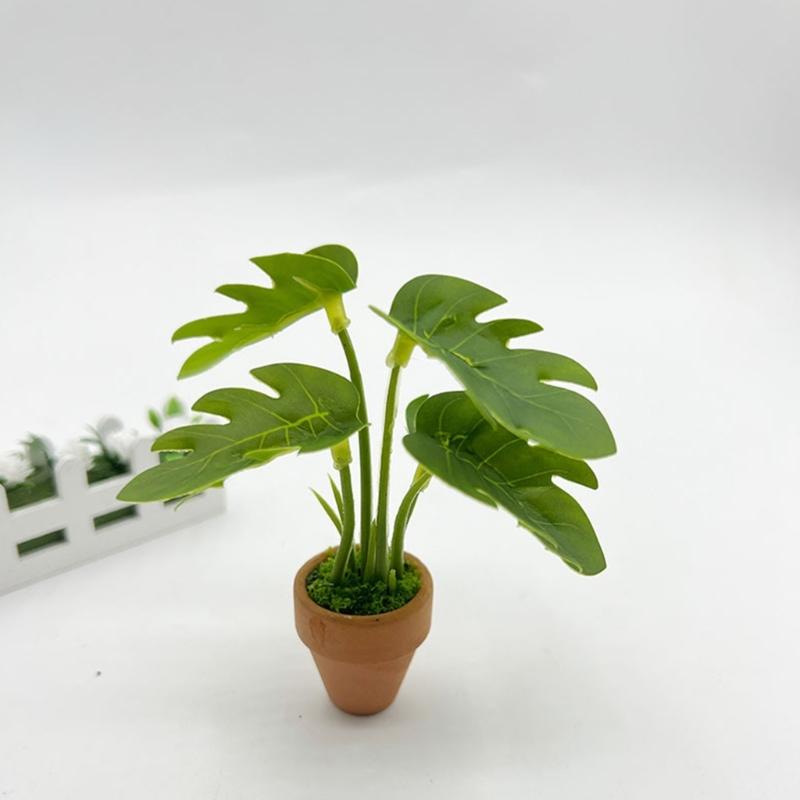 Realistic Greenery Plant Miniature Houseplants Desk Decorations For Home Office Coffee Shop Workspaces Scene Setting