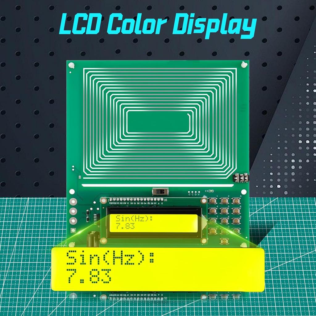 7.83Hz Schumann Wave Resonance Generator, Ultra-Low Frequency Pulse Generator, 0.01Hz~200000Hz Adjustable Sine Wave Resonance Generator, USB Powered