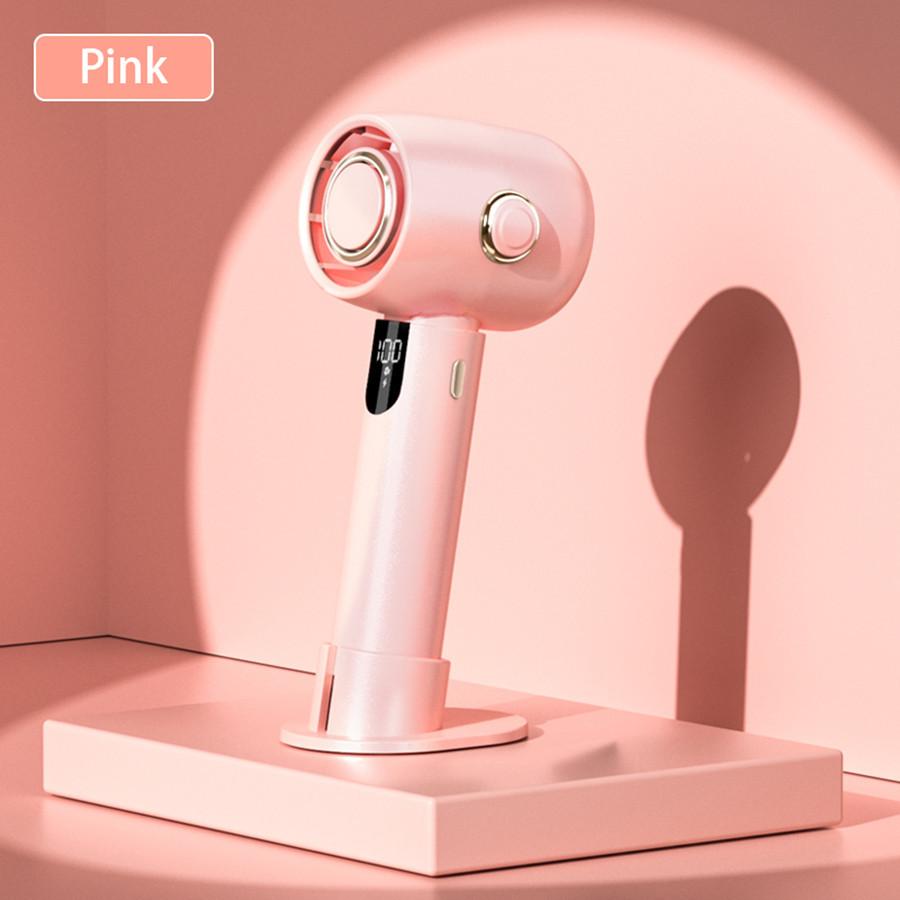 4,5W přenosný ventilátorový chladič Dobíjecí ruční mini ventilátor klimatizace Malý ventilátorový chladič vzduchu s LED displejem