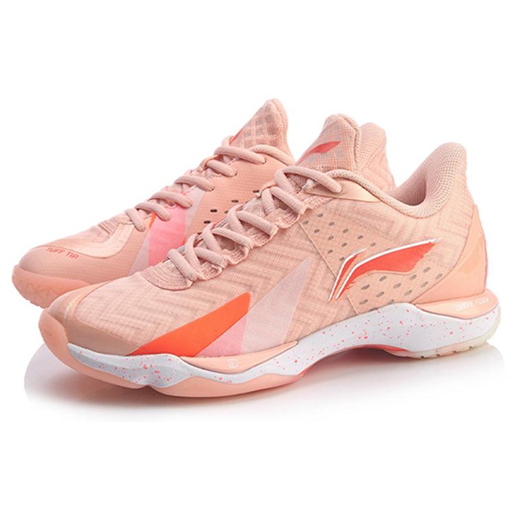 Li Ning Raid 3 Textile, Synthetic Leather Cushioning Slip Resistant Breathable Low Top Badminton Shoes Women's AYAQ012-2