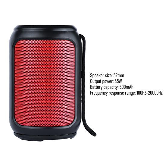 A3 Bluetooth-compatible Speaker Small Surround Sound Portable Stereo Wireless Subwoofer with Diaphragm for Shower