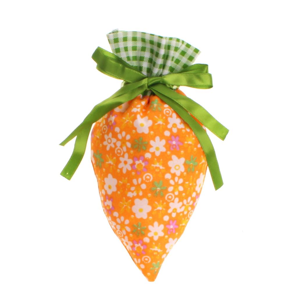 2025 Happy Easter New Carrot Shape Drawstring Fabric Cute Party Candy Gift Bags Large Capacity Candy Wrapping Gift Bags