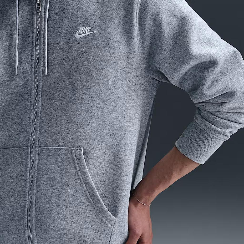 Nike Club Comfortable Casual Simple Versatile Solid Color Sweatshirt Men tops Gray FN3861-063