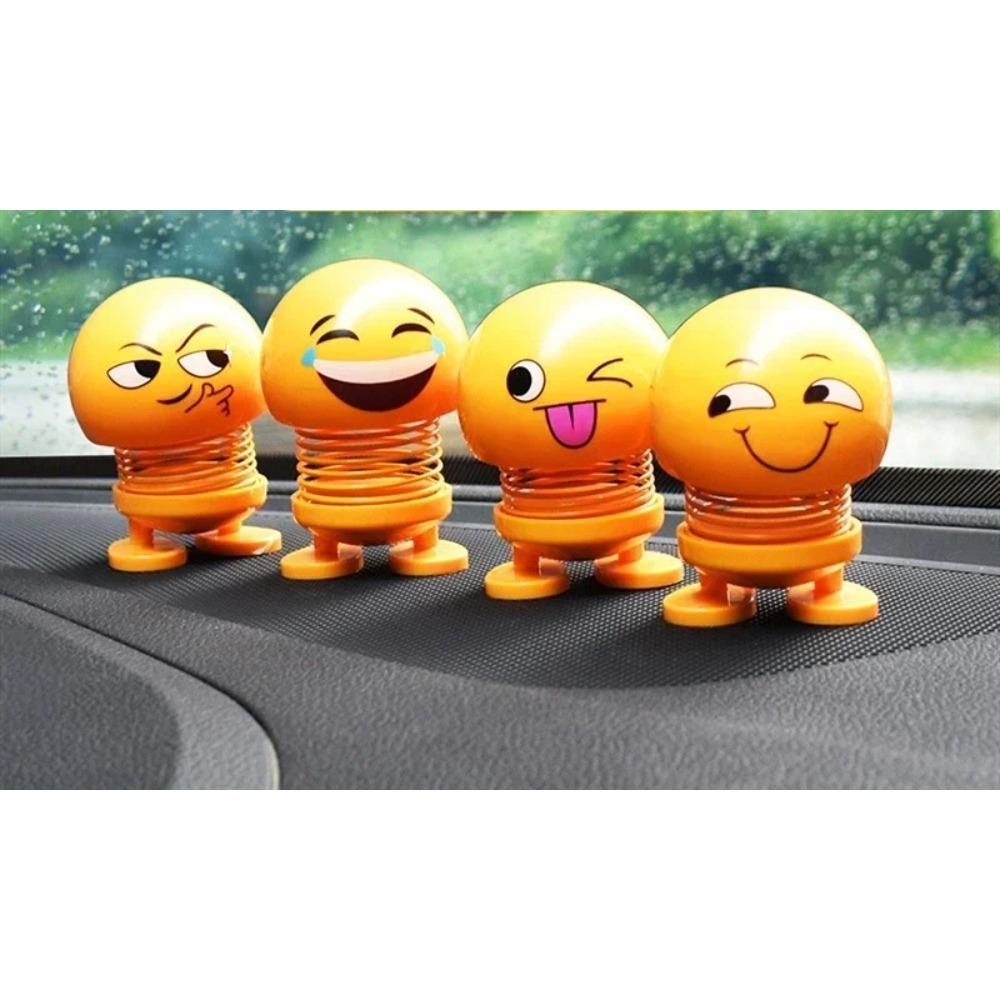 Spring Bobblehead Doll Car Decoration Cute Toy Simulation Lovely Dashboard Ornament for Car Styling and Interior Decor