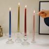 European Classic Long Stem Smokeless Taper Candle for Home & Wedding Decoration