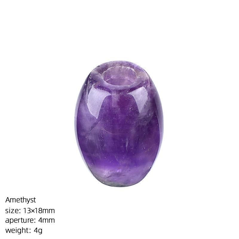 1pc 13x18mm Large Hole Rice Beads Natural Stone Loose Beads Charm Women/Men Jewelry DIY Necklace Keychain Bag Accessory