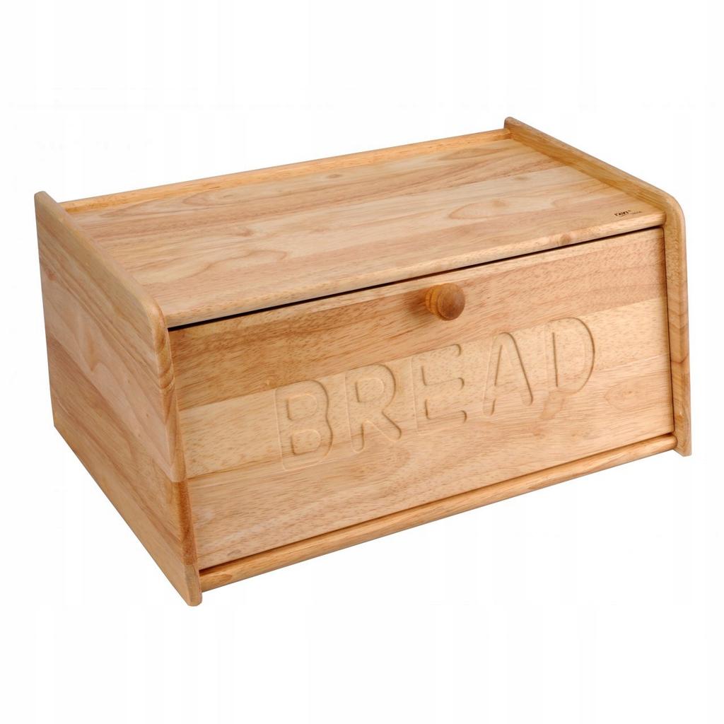 Bread Box for Bakery Goods Made of Rubberwood