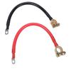 3AWG 28cm Battery Cables with Copper Terminal Clamp 11.02in Battery Power Inverter Cables for Marine Solar Panels Car