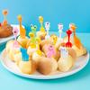 Cartoon Obst Gabel Set Twisted Party Buffet Dessert Essen Cocktail Sandwich Stick