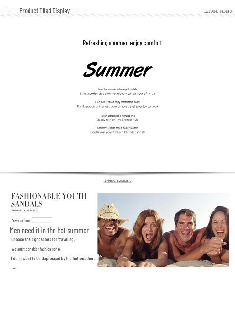 Superweiche Zehensandalen für Herren - Rutschfest, vielseitig tragbar, Sommerschuhe für Strand- und Outdoor-Aktivitäten