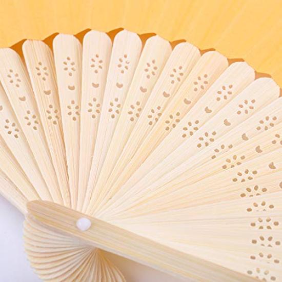 Xiang Ru Set of 2 White Fans Perfect for Cooling Dance Shogi DIY White - Down, Fans, Festivals, (Japanese Chess), Projects, Stylish, Drawing, Gifts,
