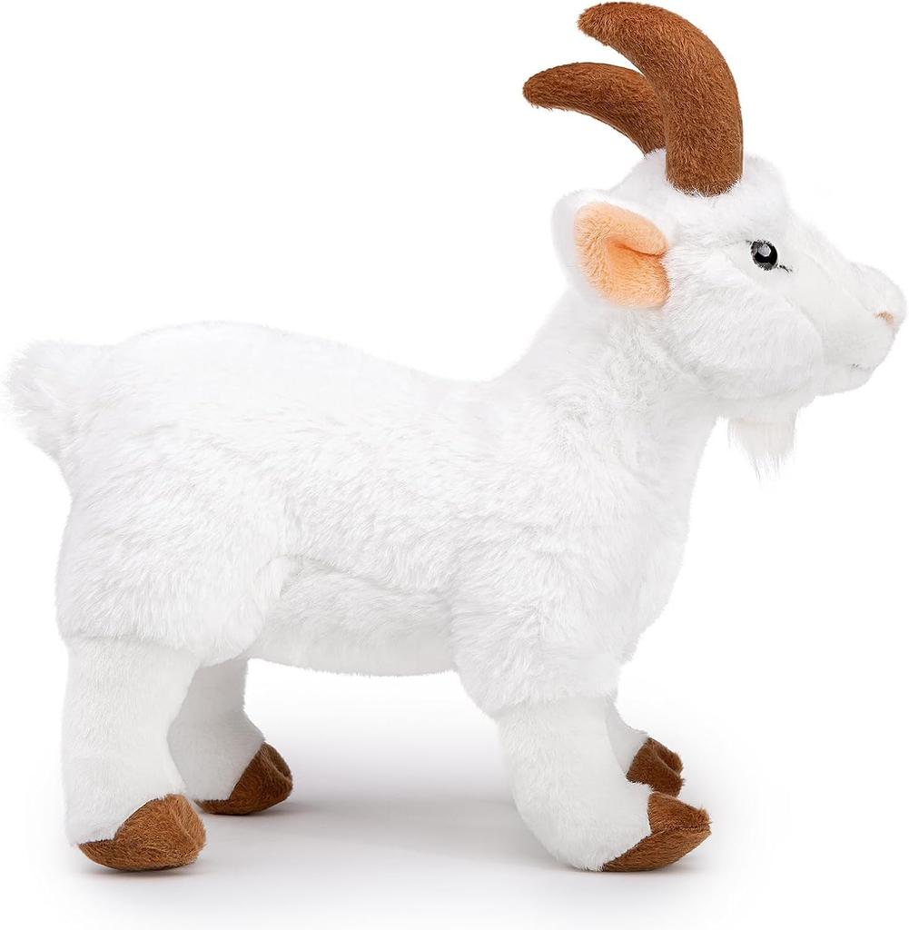 ZHONGXIN MADE 12-Foot White Goat Plush Toy, Kids Toy with Unique Design and Safe Materials, Suitable for All Ages, Gift, Birthday, Christmas, Home